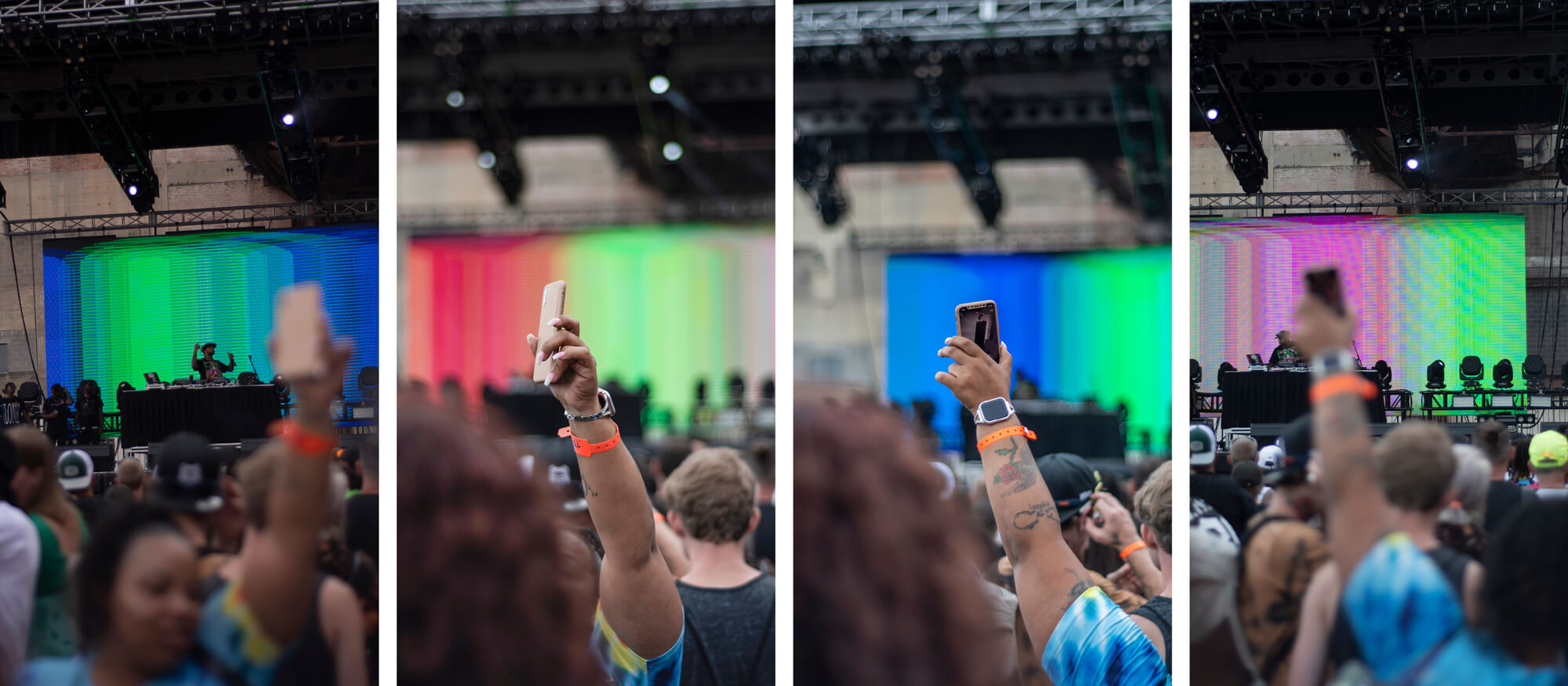 Cell Phones Concert Crows Image